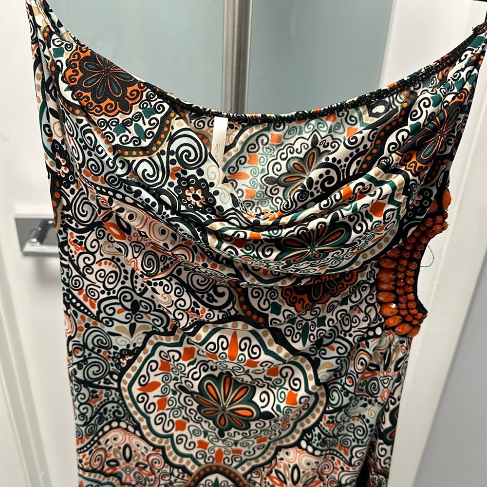Symphony strapless dress multi-colored in size M (used 1x)